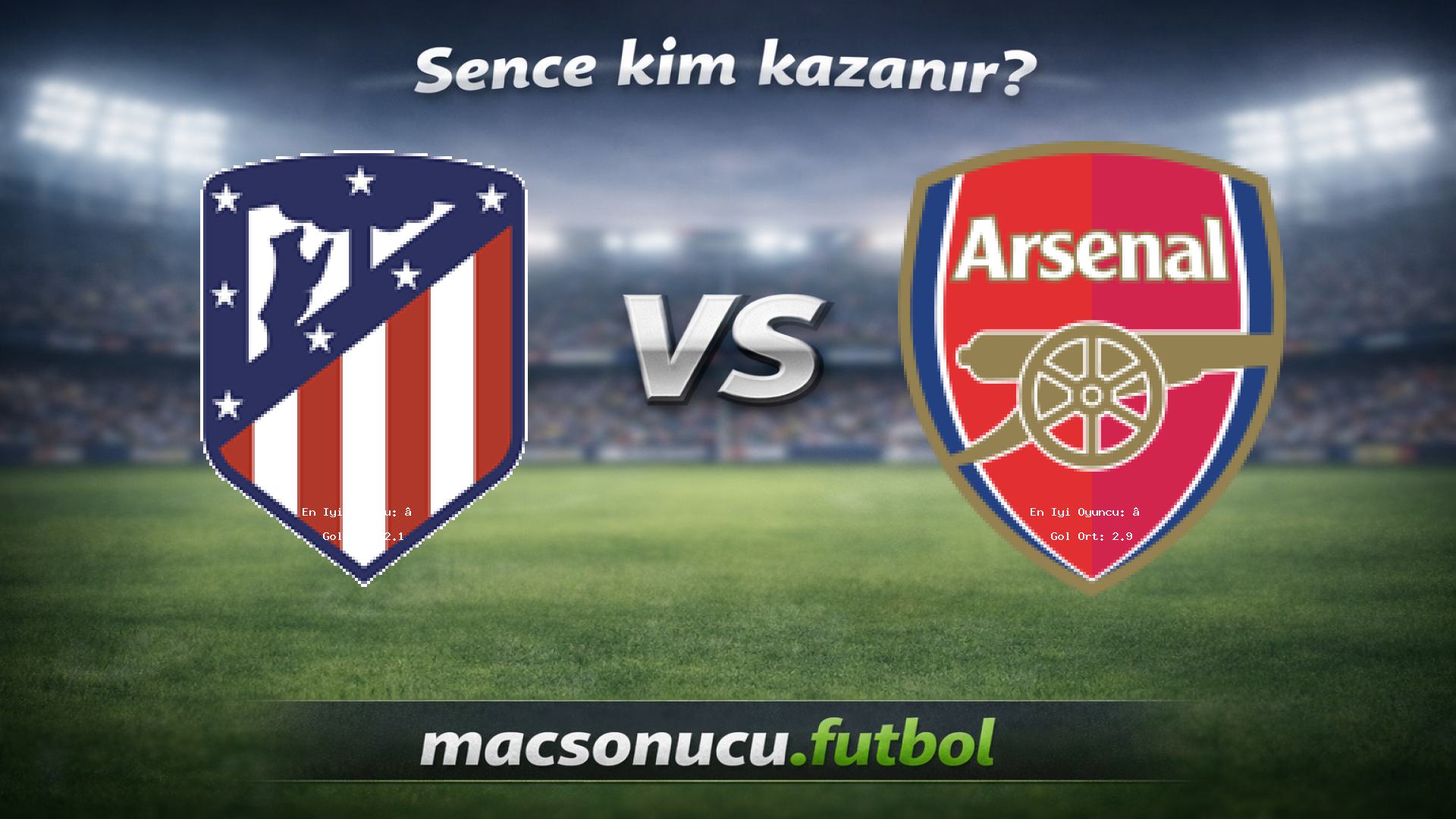 Atletico Madrid - Arsenal maç görseli